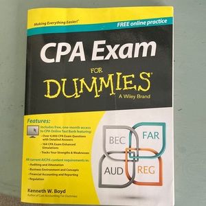 CPA Exam: For Dummies (new, never used)